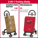 Folding Shopping Cart Utility Hand Truck with Rolling Swivel Wheels