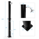 7.2 Feet Solar-Heated Outdoor Shower with Free-Rotating Shower Head