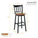 30.5 Inches Set of 2 Swivel Bar Stools with 360° Swiveling