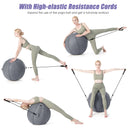 Yoga Sitting Ball with Felt Cover and Air Pump