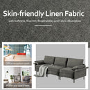 Large 3-Seat Sofa Sectional with Metal Legs for 3-4 people
