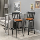 30.5 Inches Set of 2 Swivel Bar Stools with 360° Swiveling