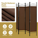 6 Feet 4-Panel Folding Freestanding Room Divider