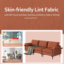 Large 3-Seat Sofa Sectional with Metal Legs for 3-4 people
