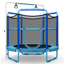 5 Feet Kids 3-in-1 Game Trampoline with Enclosure Net Spring Pad