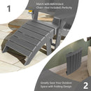 Adirondack Folding Ottoman with All Weather HDPE