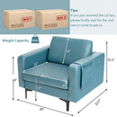 Modern Accent Armchair with Side Storage Pocket