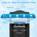 3-in-1 Water Cooler Dispenser with Ice Maker & Temp Settings