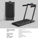 2-in-1 Folding Treadmill with Dual LED Display