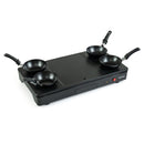 Electric Raclette Grill with 4 Nonstick Woks and Spatulas