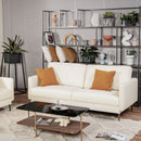 Modern Loveseat with Comfy Backrest Cushions