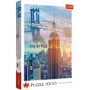 1000 Piece Jigsaw Puzzle, New York at Dawn, Brooklyn Bridge, Empire State Building, City Skyline, USA, Adult Puzzles, Trefl 10393