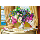 1000 Piece Jigsaw Puzzle, Flowers in The Morning, Painting Puzzle, Plants and Flower Puzzle, Adult Puzzles, Trefl 10526