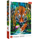 1000 Piece Jigsaw Puzzles, Grasping Tiger, Jungle Cats, Wild Animals, Adult Puzzles, Trefl 10528
