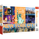 1000 Piece Jigsaw Puzzles, New York City Art, Puzzle of NYC with Neon, Puzzles of the USA, Adult Puzzles, Trefl 10579