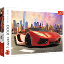 1000 Piece Jigsaw Puzzles - Sunset ride, fast car, Moto puzzle, Adult Puzzle, Trefl 10601