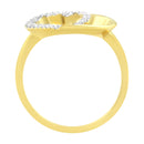 14KT Yellow Gold 1/10 ctw. Diamond Heart Shape Ring (K-L, I1-I2) - Size 7