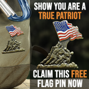 Iwo Jima 80th Anniversary Enamel Pin