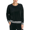 DKNY Sport Sweatshirt Deep Small Velour Embossed-Logo