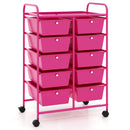 10-Drawer Rolling Storage Cart
