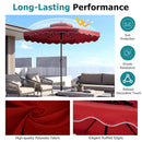 10 FT Solar LED Patio Umbrella for Deck and Pool