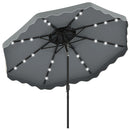 10 FT Solar LED Patio Umbrella for Deck and Pool