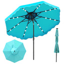 10 FT Solar LED Patio Umbrella for Deck and Pool