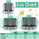 10 Feet ASTM Approved Recreational Trampoline with Ladder