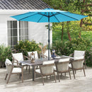10 Feet Outdoor Patio Umbrella with Tilt Adjustment and Crank