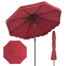 10 Ft Patio Umbrella with Push Button Tilt and Crank