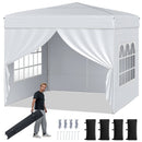 10 X 10 FT Pop up Canopy Tent Outdoor Patio Commercial Sunshade Shelter with 4 Sidewalls