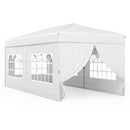 10 X 20 Feet Pop up Canopy Tent Instant Setup with 6 Sidewalls