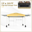 10 x 17 Feet Pop Up Canopy Tent with Dual Adjustable Awnings