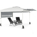 10 x 17 Feet Pop Up Canopy Tent with Dual Adjustable Awnings