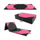 10 Feet x 4 Feet x 2 Inch Folding Exercise Mat with Hook and Loop Fasteners