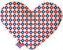 Pet and Dog Plush Heart or Bone Toy, "Independence Day Group" (Available in different sizes, and 9 different pattern options!)
