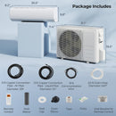 X-Pro 35000 BTU 2 Zone 22.5 SEER2 Concealed Ducted Mini Split AC