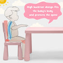 2-in-1 Kids Furniture Set: Twin Bed Frame & 3-Piece Activity Play Table and Chair Set