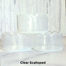 Clear Scalloped Tumbler Boot