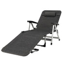 Beach Folding Chaise Lounge Recliner with 7 Adjustable Position