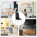 4 pcs PVC Leather Dining Side Chairs Elegant Design