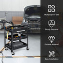 Rolling Tool Cart Mechanic Cabinet Storage ToolBox Organizer with Drawer