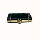 La Regale Peau De Soie Minaudiere with Floral Clasp