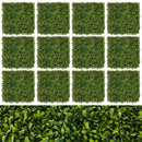 12-Pieces 20 Inch x 20 Inch Artificial Hedge Boxwood Panels