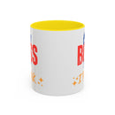Best Boss Ever Accent Coffee Mug - Perfect Gift for Boss's Day, Office Decor, Motivational Drinkware, Fun Coffee Cup