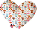 Dog Plush Heart or Bone Toy, "Birthday Group"