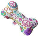 Pet, Dog Plush Heart or Bone Toy, "Mary Jane Group" (Available in different sizes, and 7 different pattern options!)