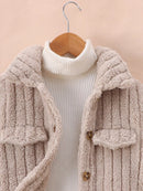 Children's Cozy Fleece Button-Down Jacket