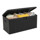 100 Gallon Large Deck Box with Lockable Lid for Patio