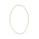 Men's Solid 10K Yellow Gold 3.2mm Light Rope Chain Necklace
